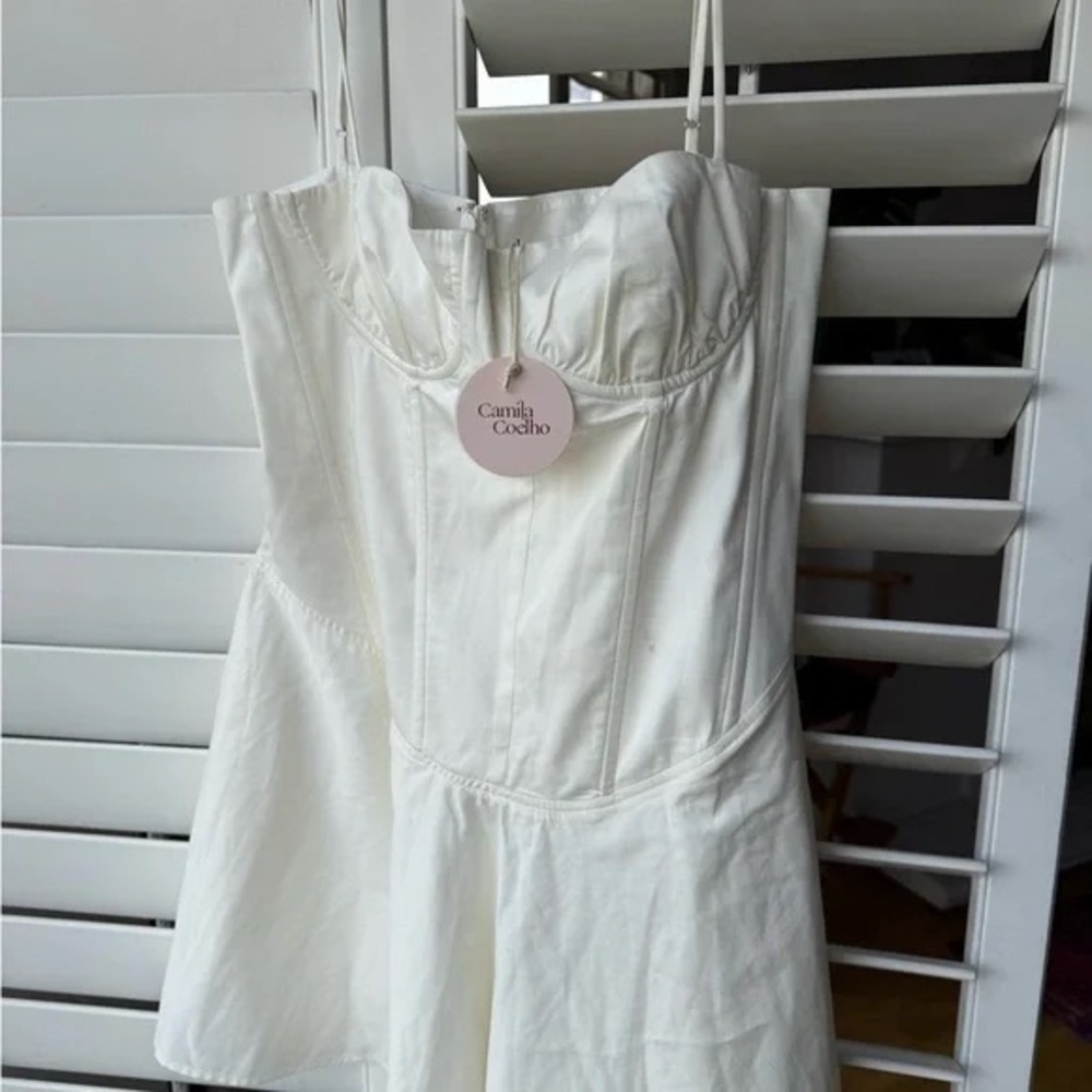 Camila Coelho Maria White Mini Dress